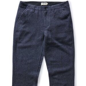 Taylor Stitch - The Carnegie Pant in Navy Nep Wool - 30x34